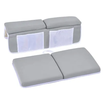 Kingworth Custom Ultra-Soft Memory Foam Neoprene Baby Bath Kneeler with Elbow Rest Pad Set