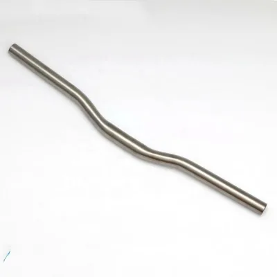 Lightweight 31.8mm Riser Shape BMX Gr9 Titanium Alloy Handlebar with 2 Sweep Options for Bicycle