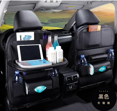 Low Factory Price Car Rear Seat Storage Organizer with Window Multi-Purpose Auto Interior Accessory Accessory Bag