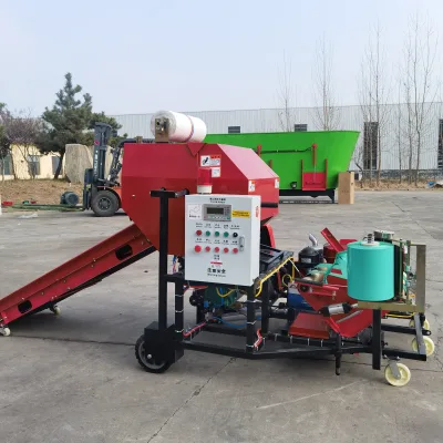 Diesel Automatic Hay Pto Grass Straw Baling Silage Balers Wrapper Packing Machine Round Baler Machine Price for Farm