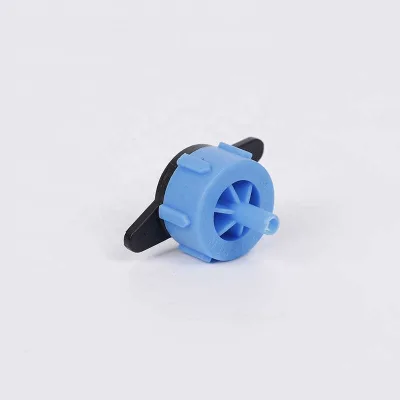 100pcs 8l Long Nozzle Pressure Compensation Dropper 8l Blue Nozzle Pe Pipe Joint Garden Irrigation Equipment Accessories