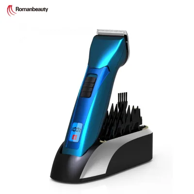 Professional Barber Hair Clipper Rechargeable Electric Trimmer Cordless with 5 Adjustable Cutting Blades