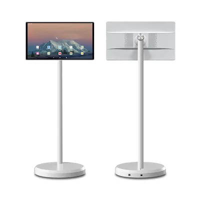 HDTV with 1080p Display Smart TV 24 Inches Portable Mobile TV on Wheels Bestie Outdoor Move at Will Oem Smart Tv Screens
