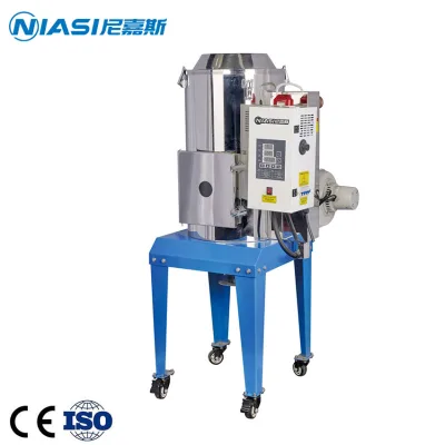 NIASI Euro Hopper Dryer Stainless Steel Plastic Resin Pellet Drying Machine Industrial High Temperature Plastic Granule Dryer