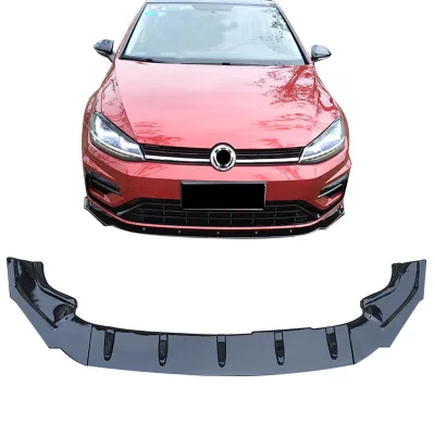 VW Body Protecter Splitter Front Bumper Lip for Golf 7 Golf 7.5GTI/Rline/R Front Shovel Modification CS Three-stage Front Lip