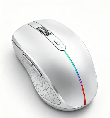 Cheap Ergonomic Mouse RGB Backlit Dual Mode Office Laptop Rechargeable 6D Wireless Mouse