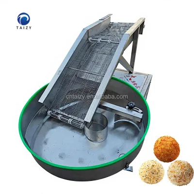 Desiccated Coconut Breadcrumbs Sugar Powder Crushed Peanuts Coating Machine