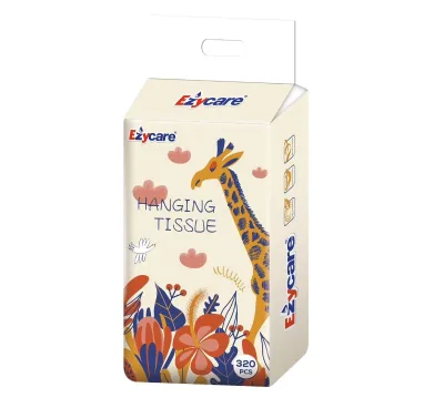 OEM Custom Design Hanging 5ply Wood Pulp Soft Tissue Pack Facial Bottom Pull Facial Tissue Paper