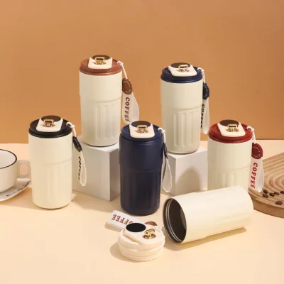 Promotional 316 Stainless Steel Smart Thermos Cups Men Women Coffee Cups Water Mug Anniversary Souvenir Portable Car Cup