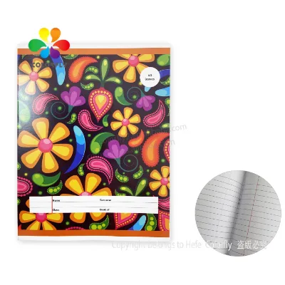 2022 Custom Print French Ruled Paper Glossy Paper Exercise Book