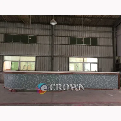 Luxury Reception Cabinet Mdf Supplied Front Desk Prostitution House Registration Checkstand showcase Mdf Registration ODM
