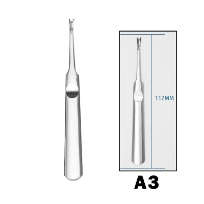 Nail Care Tools Dead Skin Fork Double Sided Cuticle Pusher Top Seller Safety Usage V Shaped Cuticle Fork for Dead Skin