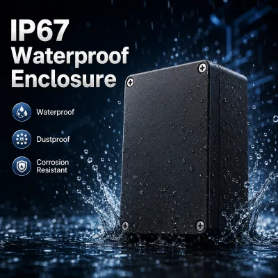 IP67 ABS Waterproof Enclosure Box Dustproof Corrosion Resistant Housing with Screw Cover for Industrial Control