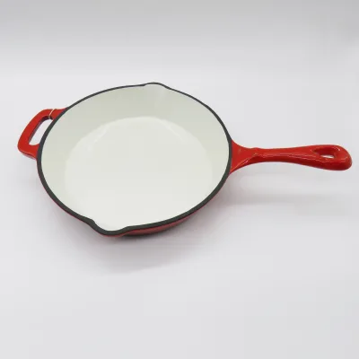 Enamel Coated Cast Iron Fry Pan,Cast Iron Paella Pans