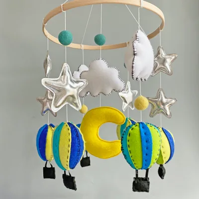 In Stock Electric Bell Rattle Rotate Baby Musical Toys Cute Bed Hanging Mobile on the Crib
