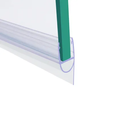 Wholesale Waterproof Clear Plastic Edge Sealing Strip Stopper Shower Glass Door Seal for Door Bottom Seal Strip for 10mm Glass
