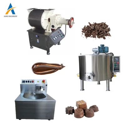 Cheap Price China Chocolate Coating Enrober Machine Chocolate Powder Cocoa Butter Production Line