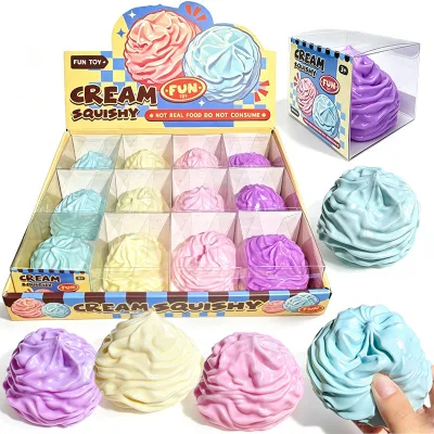 Vaseline Soft TPR Cream Roll Shaped Squeeze Toy, Anti Anxiety and Stress Relief Toy, Slow Rebound Stress Relief Toy