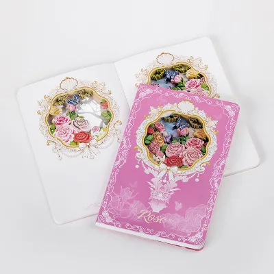 Bulk Supply 3D Paper Carving Notebook Creative Laser Cut Journal for Birthday Gift & Souvenir