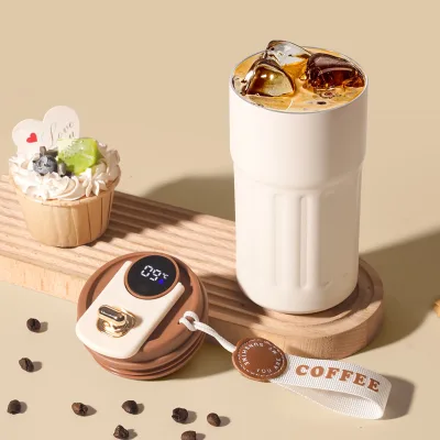 New Digital Display Coffee Cup High-Looking Stylish 316 Stainless Steel Smart Temperature Measuring Water Cup Wholesale