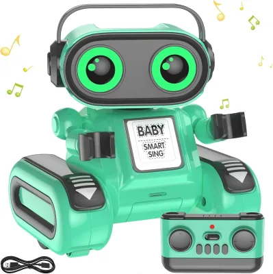 2.4G Remote Control Dance Robot Toy With Colorful LED Eyes and Music/ Recording Function
