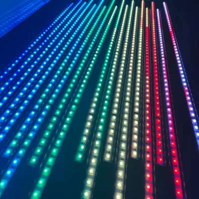 Fushilong Outdoor IP66 High Brightness T48 Linear LED Wall Washer RGB/RGBW CCT 12V Input 14W Power Aluminum Alloy Ra90 3-Year