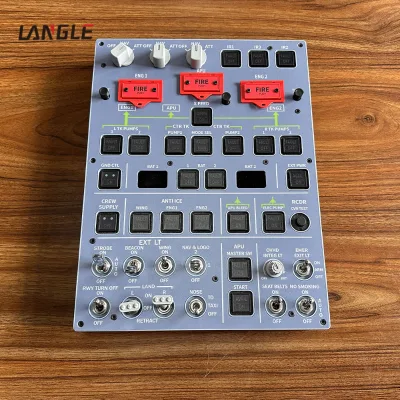 Full Functional A320 Flight Simulator Overhead Panel Complete Fuel Fire Anti Ice Lighting Control System Home Cockpit Hardware