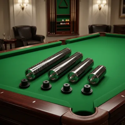 High Quality Carbon Fiber Snooker Billiard Pool Cue Butt Extension 2" 4" 6" 8" 10" 12" Sizes Portable Custom Branding Bumper