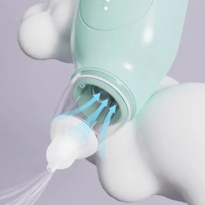 USB Rechargeable Electric Nasal Aspirator for Baby Household Medical Device Different Levels Suction Food Grade Silicone Quiet
