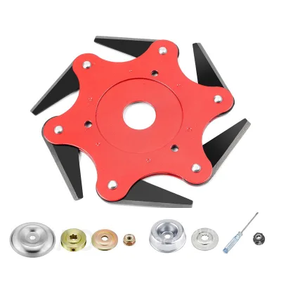 Lawn Mower, Grass Head Blade, Six Leaf Blade, Multi Functional Weeding Machine, Grass Removal Head, Agricultural Machinery Parts