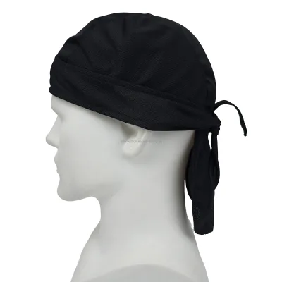 Durag OEM Customized Logo Printing Adjustable Unisex Silky Satin Wicking Breathable Sweat Absorbing Outdoor Sports Cycling