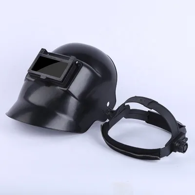TIG Argon Arc Welding Head Wearing Flip Lens Safety Welding Protective Mas k Manual Welding Welder Mas k Sponge Head Circle