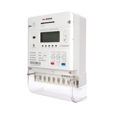 Prepayment Metering Vending Management System 10 Years Lifespan Prepaid Energy Meter with Keypad Interface & Low Battery Alarm