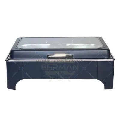 Other hotel restaurant supplies new arrival Hot Selling black color stainless steel chafing dish