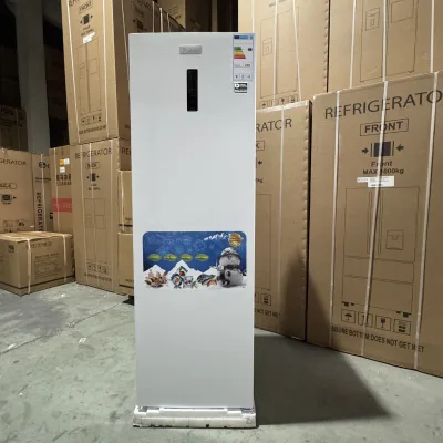 Upright RefrigeratorSingle Door No Frost Vertical Freezer Digital Control Household Stand up Refrigerator for Food Storage