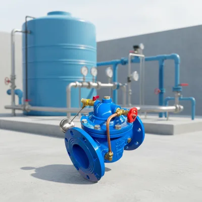 Hydraulic Control Float Ball Valve Ductile Iron Water Supply DN40 OEM Customizable 1 Year Warranty AC 220V Medium Temperature