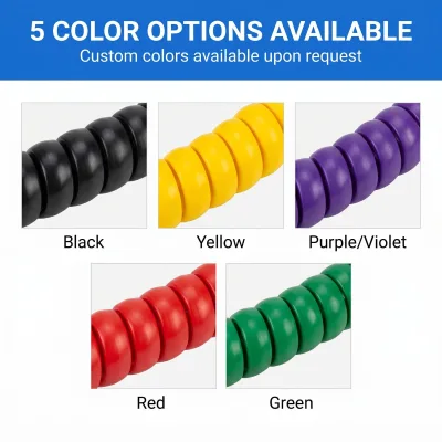 Spiral Nylon Hose Protective Guard 8-70 Abrasion Resist Flexible Sleeve 17 Sizes 5 Colors