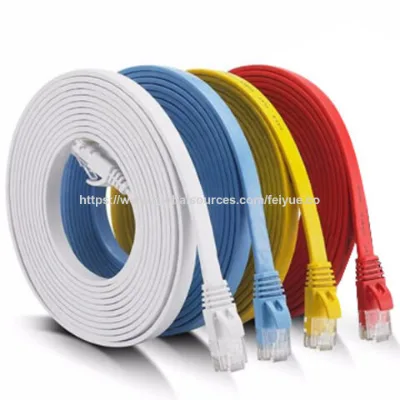 Flat UTP cat6 patch cord cat6 patch lead flat