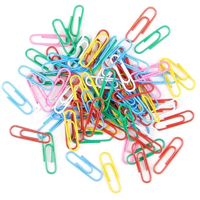 100Pcs/box 30mm Paper Clips Reusable Paperclips for Needlework Sewing Crafting Fabric Holder Pins Document Organizing