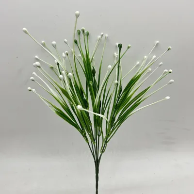 Green Grass Plante Artificielle Artificial Flowers for Wedding Garden Decoration for Christmas Halloween New Year