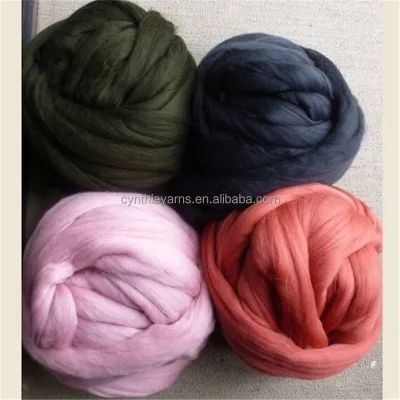 Fine-quality Giant Yarn Bulky Knit Chunky Merino Wool Worsted Crochet Yarn