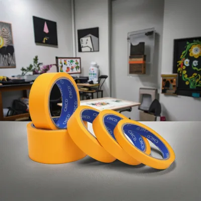 UV Resistant Easy Tear PVC Masking Protection Tape for Painting Carton Sealing Single Sided Rubber Adhesive