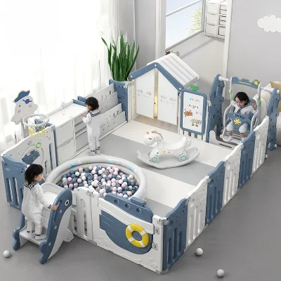Master Style Playpen Para Bebe Cartoon Corsair Indoor Hdpe Activity Center Large Toddler Baby Playpen Fence With Safety Gate
