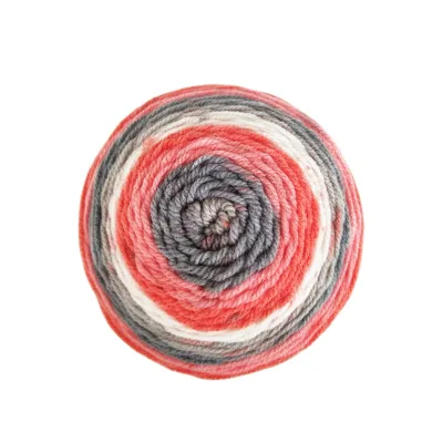 Manufacturers Wholesale colorful Fancy Rainbow Cake Ball Yarn for hand knitting or machines crochet