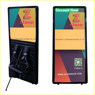 ADE Back-type Rechargeable Portable Mobile LED Backpack Light Box Walking Billboard for Real Estate Extension Customer