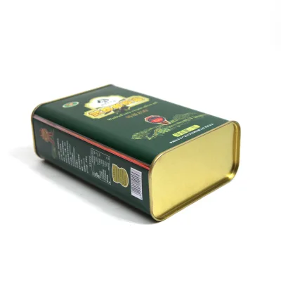 3QT Rectangle Metal Bucket Food Grade Tinplate Can Bucket for Olive Oil