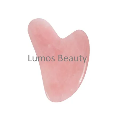 2019 Hot Selling Massage Roller Stick, Rose Quartz Gua Sha Board