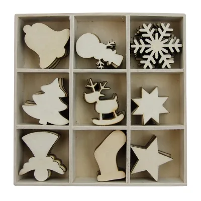 Wholesale Laser Cut Wood Craft Slices Christmas Gift Inspired Wooden Boxes and Wall Signs