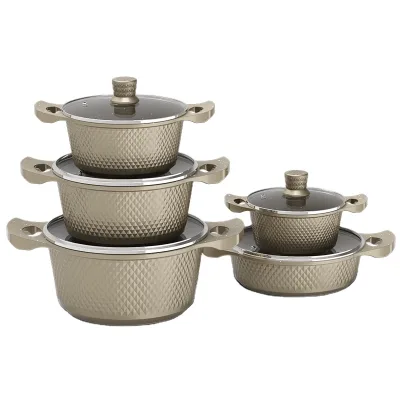 10 Pcs Cookware Set Pots and Pans Non Stick Kitchen Camping Cookware Sets Cooking Pot