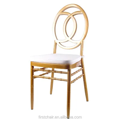 Foshan Manufacturer Metal Gold Chairs Wedding Chiavari Chair